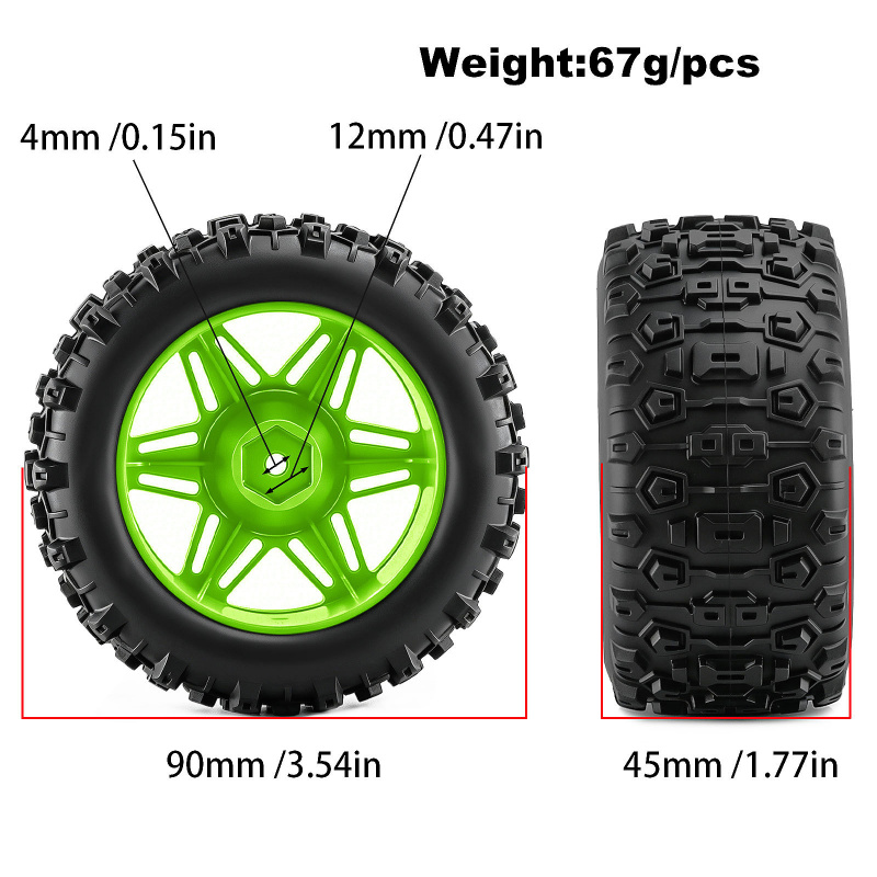 4 SZT. Opony i koła do monster – Rc Crawler 4X4 recenzja i cena